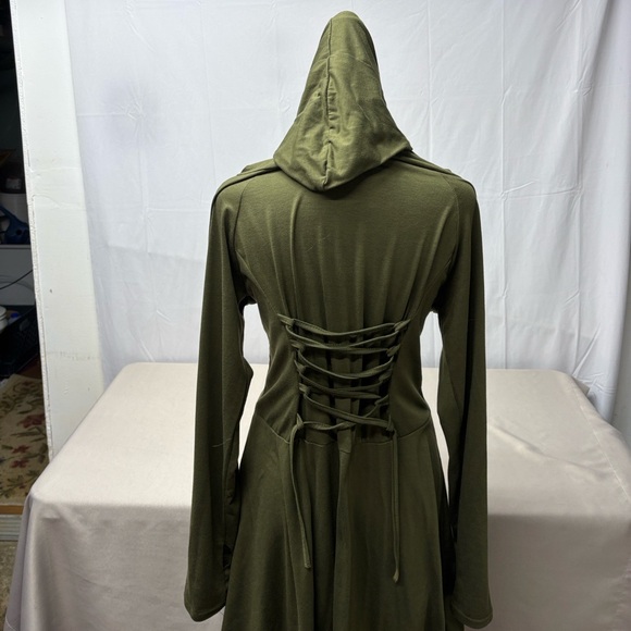 Hooded Renaisance Dress sz M - Picture 9 of 11